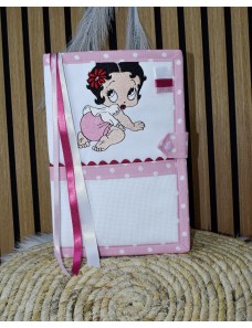 Protège carnet de santé à broder au point de croix BETYBOOP