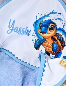 Cape de bain personnalisée TORTUE