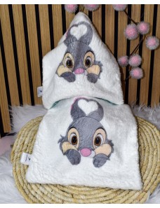 Doudou personnalisé PANPAN avec prénom brodé. Fait main, tout doux et unique.
