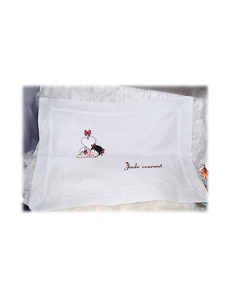 Coussin et taie d'oreiller bébé Personnalisé - Cadeau Unique BABY