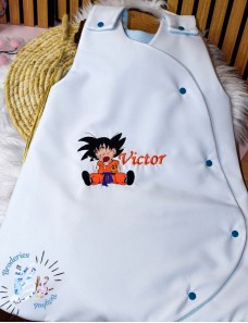 Gigoteuse bébé unique, avec prénom brodé, cadeau personnalisé pour une naissance