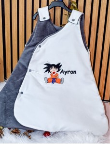 Gigoteuse bébé unique, avec prénom brodé, cadeau personnalisé pour une naissance
