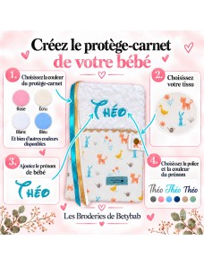 Protège carnet de santé personnalisé – double gaze ANIMAUX