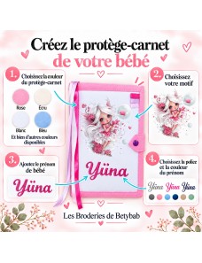Protège carnet de santé personnalisé – COLLECTION FÉE