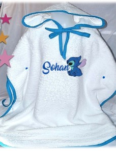 Poncho de bain personnalisé STITCH