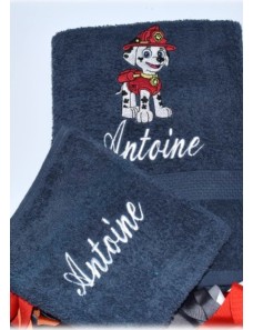 Serviette de douche ou de toilette SUPER CHIEN