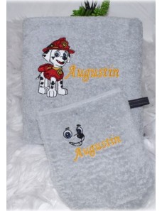 Serviette de douche ou de toilette SUPER CHIEN