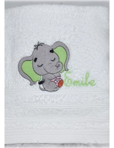 Serviette de douche ou de toilette ELEPHANT