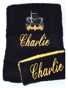 Serviette de douche ou de toilette CHAUVE SOURIS