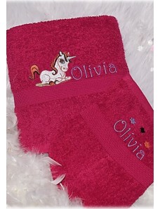 Serviette de douche ou de toilette LICORNE