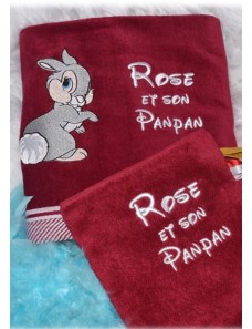 Serviette de douche ou de toilette PANPAN