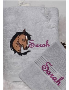 Serviette de douche ou de toilette CHEVAUX