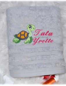 Serviette de douche ou de toilette TORTUE