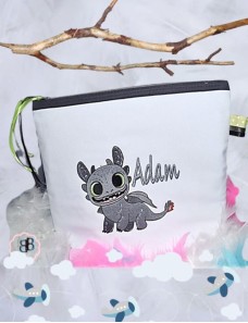 Trousse Krokmou avec prénom brodé