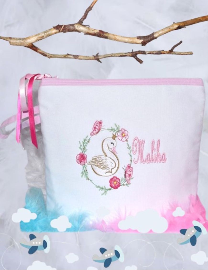 Trousse de toilette personnalisée CYGNE