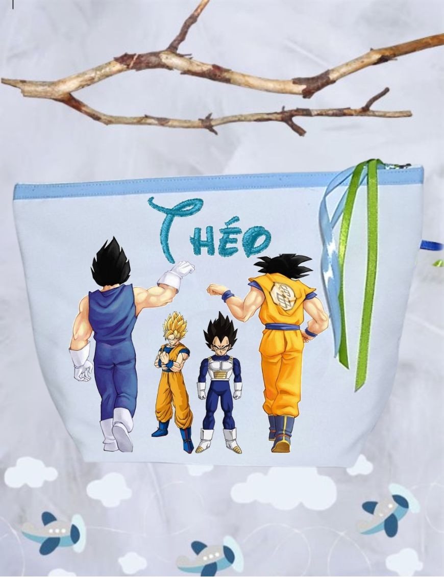 Trousse de toilette personnalisée DBZ DE DOS