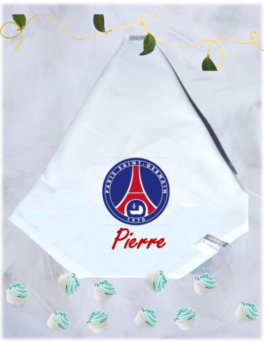 Serviette de table personnalisée PSG