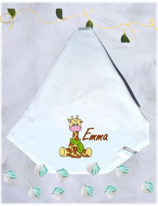 Serviette de table personnalisée GIRAFE