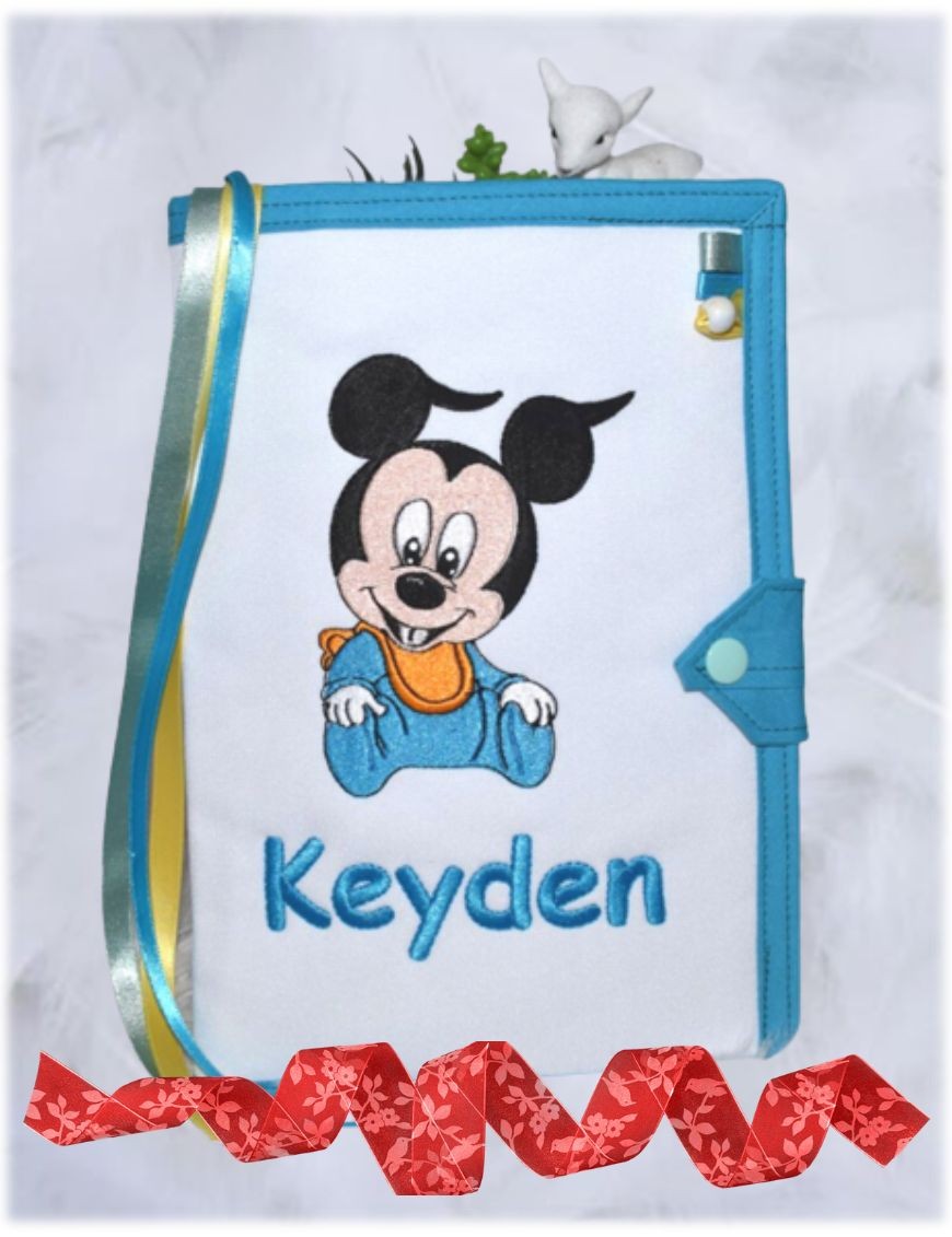 Protège Carnet De Santé Bébé Format A5 (15x21 Cm) - Avec Pochette Pour Ordonnances, Carte Vitale, Stylo