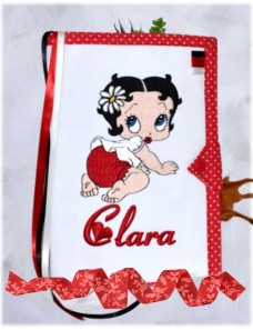 Protège carnet de santé double dessin personnalisé BETTY BOOP