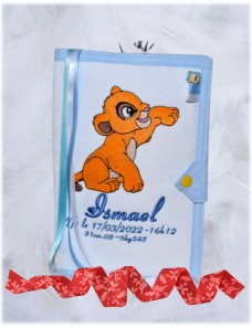 Protège carnet de santé personnalisé SIMBA