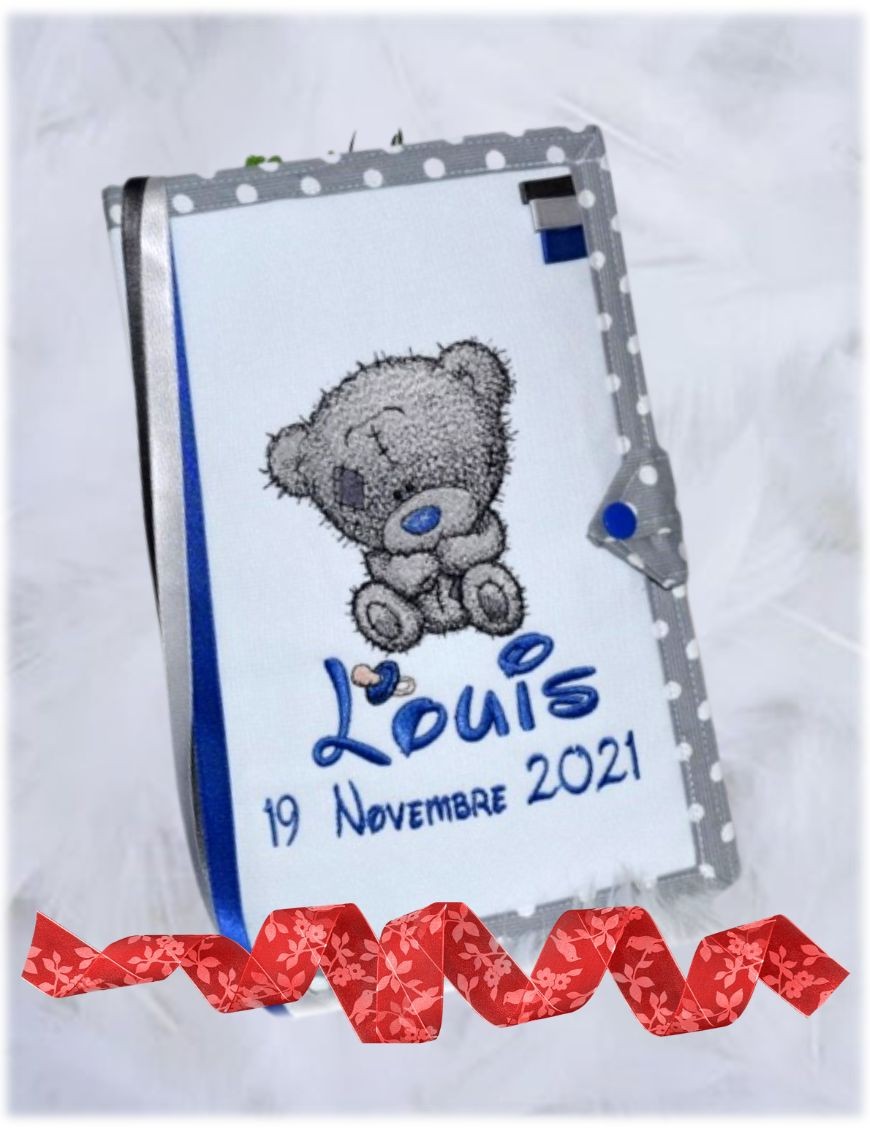 Protège carnet de santé personnalisé TEDDY BEAR