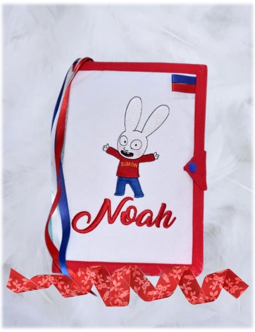 Protège carnet de santé personnalisé P'TIT GARS LAPIN