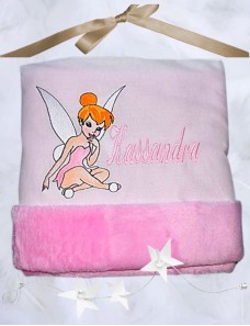 Couverture bébé personnalisée brodée avec prénom ou texte.