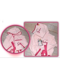 Peignoir de bain enfant personnalisé LICORNE 1