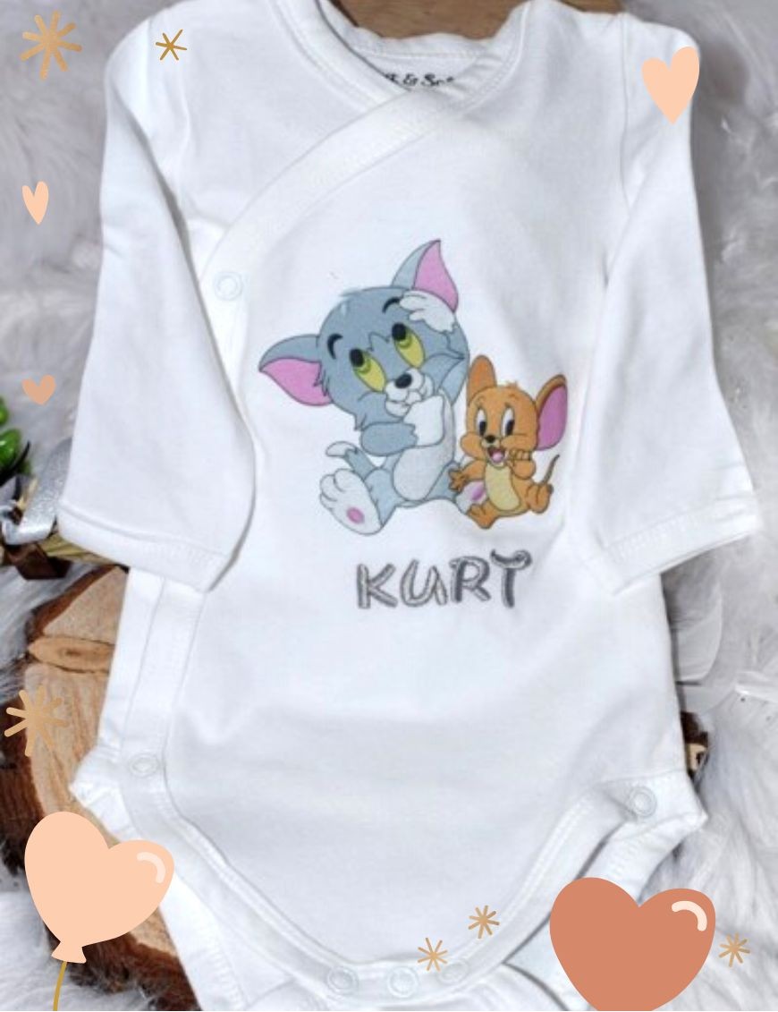 Body bébé personnalisé avec prénom et motif original
