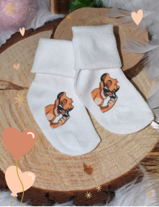 Chaussettes bébé personnalisé Lionceau