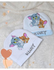 Bonnet bébé personnalisé TOM ET JERRY