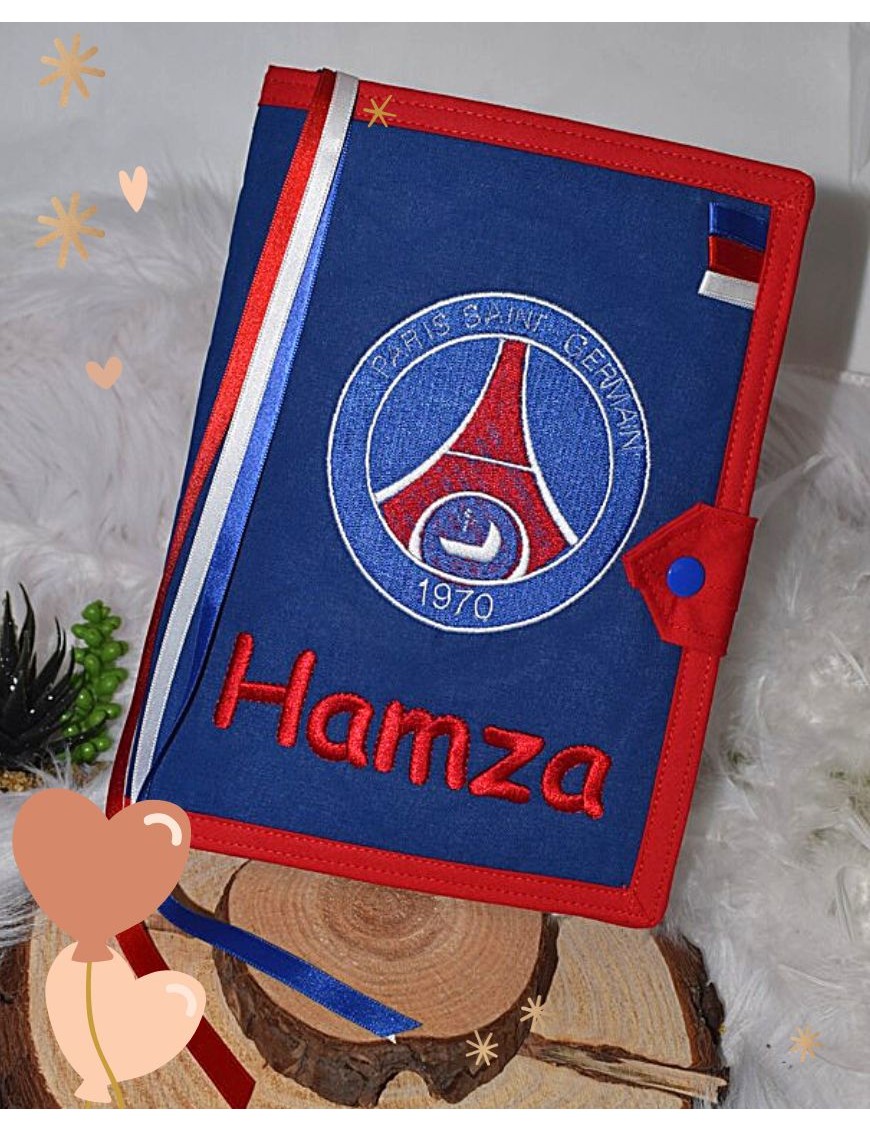 Protège carnet de santé personnalisé PSG