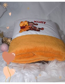 Couverture bébé personnalisée brodée avec prénom ou texte.