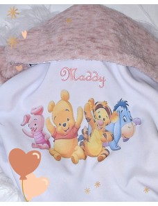 Couverture bébé personnalisée brodée avec prénom ou texte.