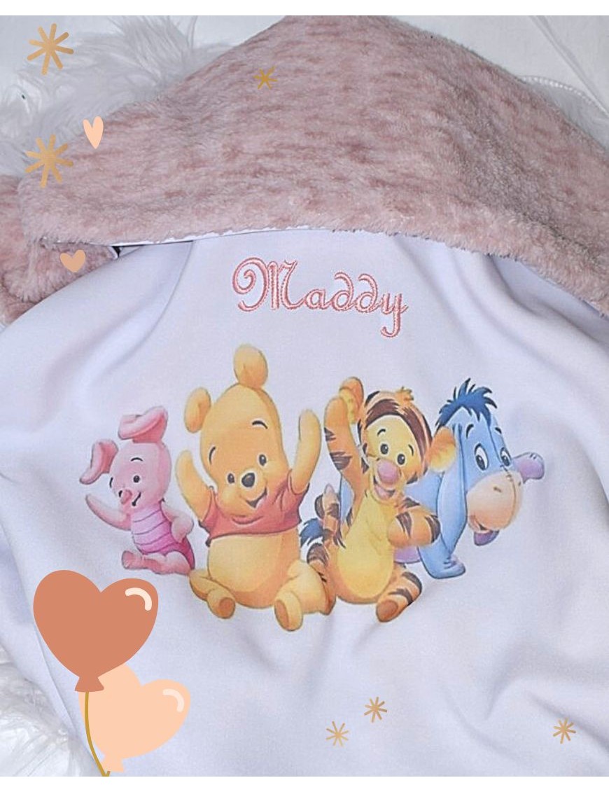 Couverture bébé personnalisée brodée avec prénom ou texte.