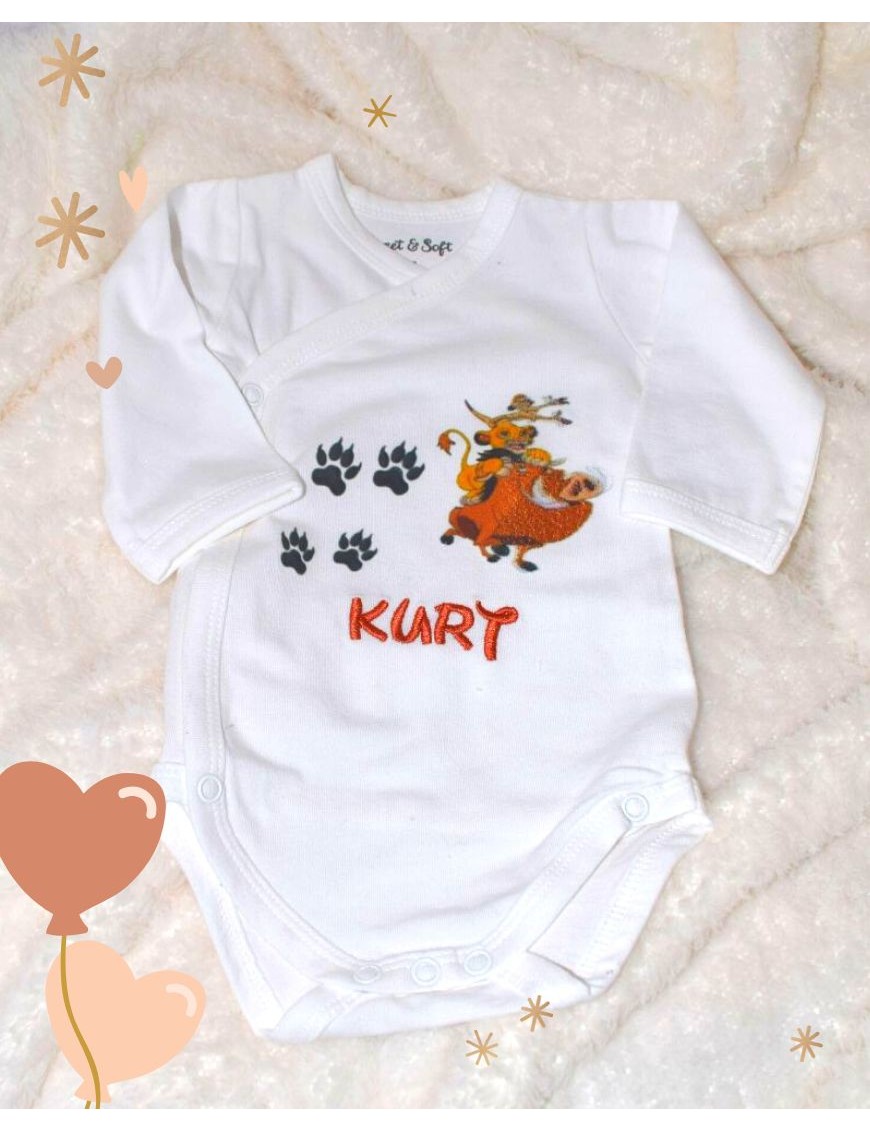 Body bébé personnalisé avec prénom et motif original