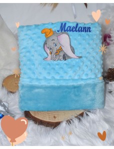 Couverture bébé personnalisée brodée avec prénom ou texte.