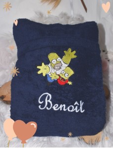 Peignoir adulte personnalisé SIMPSONS