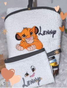 Cape de bain personnalisée SIMBA