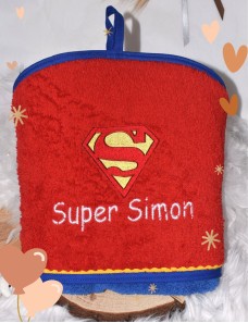 Cape de bain personnalisée SUPERMAN