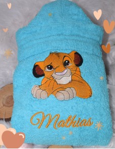 Peignoir de bain enfant personnalisé SIMBA