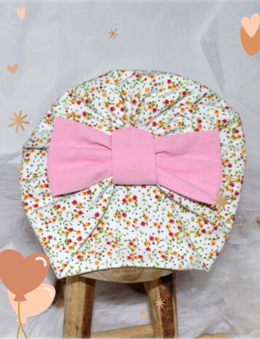 Bonnet turban bébé LIBERTY ET ROSE