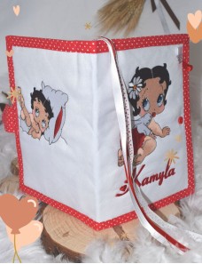 Protège carnet de santé double dessin personnalisé BETTY BOOP