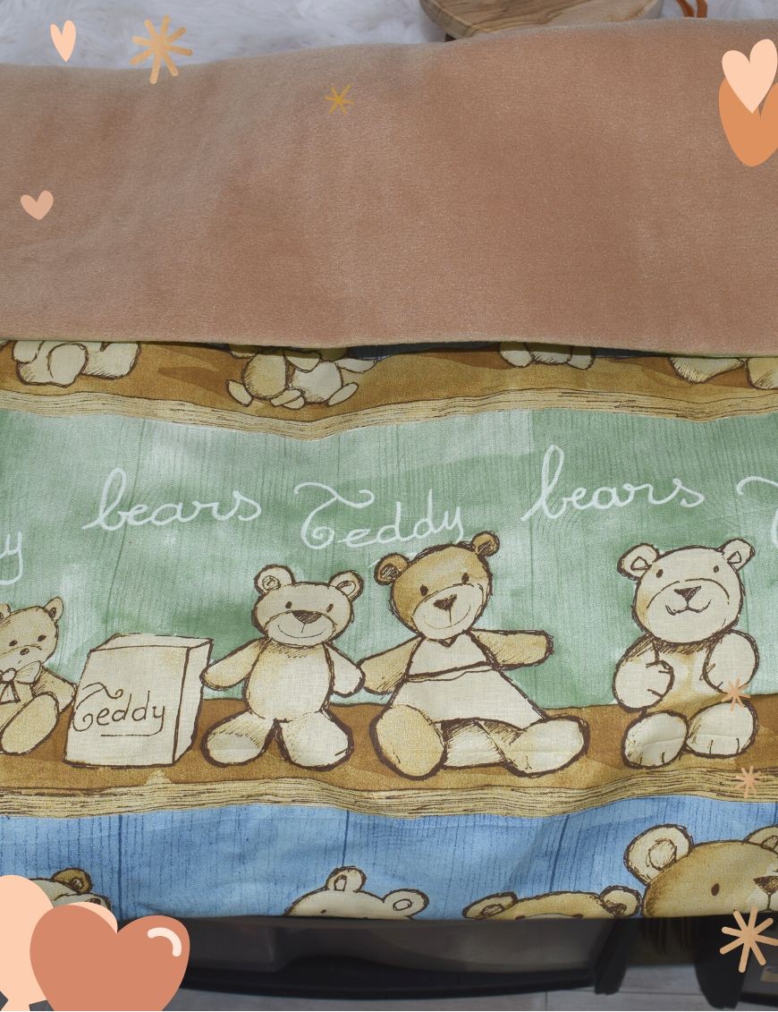 Couverture personnalisée TISSUS TEDDY BEARS