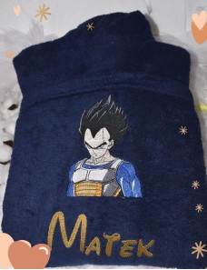 Peignoir adulte personnalisé VEGETA