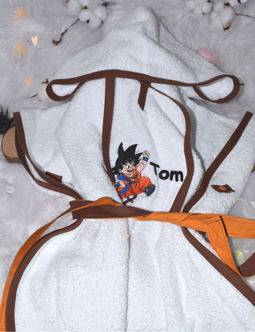 Poncho de bain DBZ personnalisé