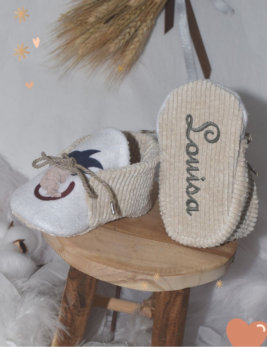 Chaussons bébé personnalisé