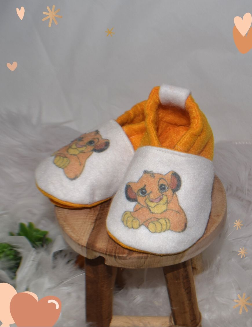 Chaussons bébé FEUTRINE LIONCEAU personnalisé