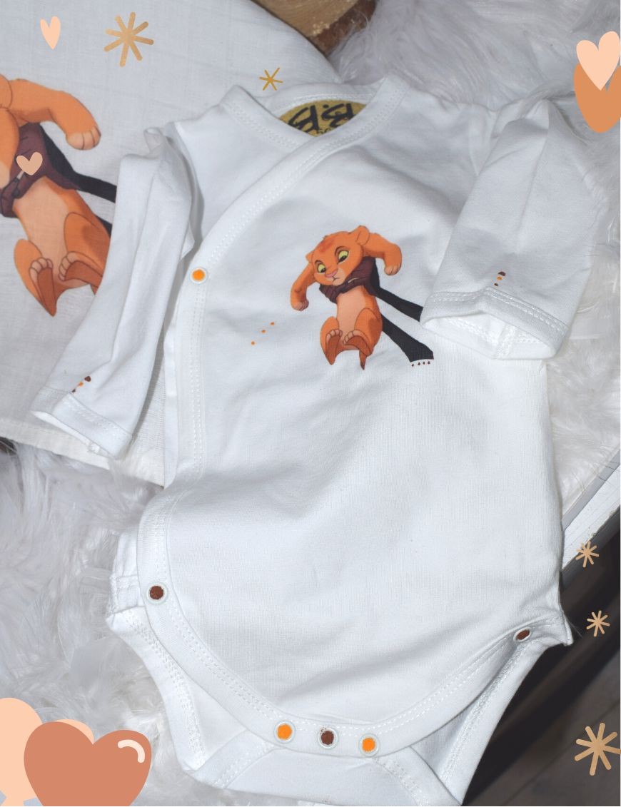 Body bébé personnalisé avec prénom   SIMBA